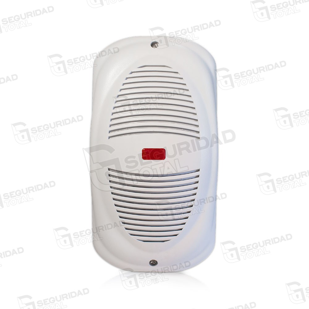 Sirena Alonso exterior MP-200 universal para alarmas doble parlante con 6  tonos, tamper antidesarme y led testigo de activación